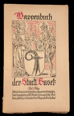 Wappenbuch der Stadt Basel (c1920s) v2/Pt 4 - Elbs, Keck, Halter, Swiss History - Image 1 of 4