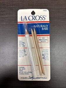 Sally Hansen La Cross Naturally Bare Nail White Pencil 2 Cuticle Sticks 74863