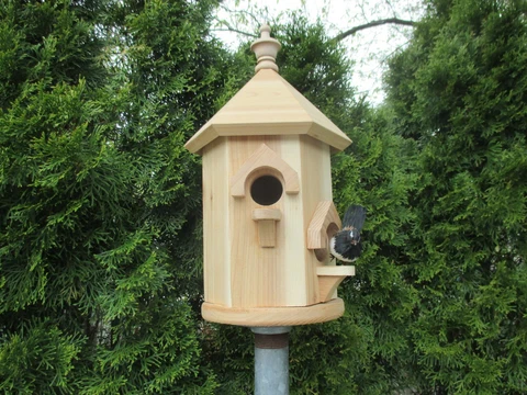 RED CEDAR DOUBLE BIRD HOUSE Cover