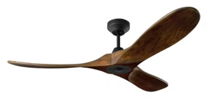 Visual Comfort 3MAVSM52MBK Maverick Smart 52" Ceiling Fan Midnight Black/Walnut - Picture 1 of 1