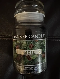Yankee Candle Balsam & Cedar 22oz Large Jar Housewarmer, White Label **New** - Bild 1 von 4