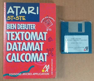 LOGICIEL ATARI ST + STE BIEN DEBUTER TEXTOMAT DATAMAT CALCOMAT MICRO APPLICATION - Photo 1/2