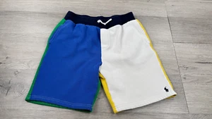 Polo Ralph Lauren ShortsYouth L Blue Boys Fleece Colorblock Triple Pony Logo - Picture 1 of 13