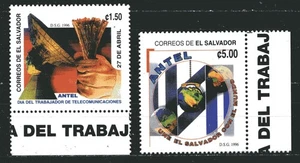 EL SALVADOR 1996, SPACE, TELECOMMUNICATIONS,, Scott 1431-1432 , MNH - Picture 1 of 1