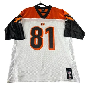 Vintage Reebok Terrell Owens #81 Black Jersey Mens XL NFL Cincinnati Bengals Y2K - Picture 1 of 13