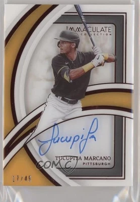 2022 Panini Immaculate Shadowbox Signatures Red /49 Tucupita Marcano #SS-TM Auto - Image 1 of 2