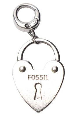 Fossil Ciondolo Charm Donna Argento a Cuore Elegante - Immagine 1 di 2