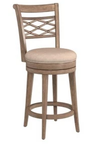 Hillsdale Chesney Wood Counter Height Swivel Stool - Weathered Gray - Picture 1 of 2