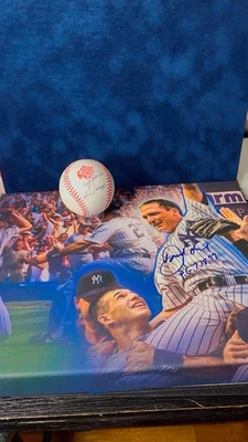David Cone Firmado MLB New York Yankees "PG 7-18-99" 11x14 Lienzo De Gran Tamaño NUEVO Foto 1 de 2