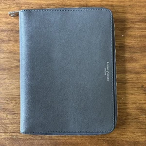 Aspinal of London A5 Padfolio mit Reißverschluss in grau Saffiano Echtleder - Bild 1 von 11