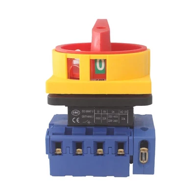Load Disconnect Switch 25A Three Phase ON-OFF Padlock Panel YMD11-25 LW30-25A/5P - Image 1 of 4