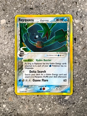 Карты Pokemon TCG Rayquaza 16/110 Holon Phantoms голографические редкие в отличном состоянии почти как новые - Изображение 1 из 4