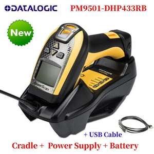 Datalogic PowerScan PM9501-DHP433RB Wireless 2D Barcode Scanner Reader Cradle - Picture 1 of 7
