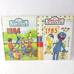 My Sesame Street Yearbook 1984 1985 Hardcover Books Unused Almost Mint Condition - Picture 1 of 14