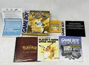 Vintage Nintendo Gameboy Pokemon Yellow Special Pikachu Edition CIB 1st Print - Picture 1 of 15