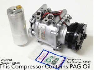 A/C Compressor Honda Civic 1992-1993 ; Honda Civic Del Sol 1993 - Reman - Picture 1 of 1