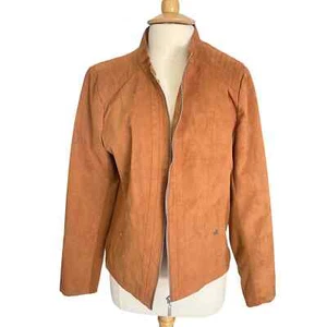 New Directions Woman’s Brown Zip Up Jacket size L - Picture 1 of 10