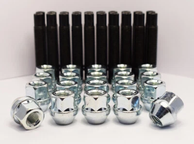 M12 x 1.5 82mm Stud Conversion Kit for Skoda (Silver) - Image 1 of 4