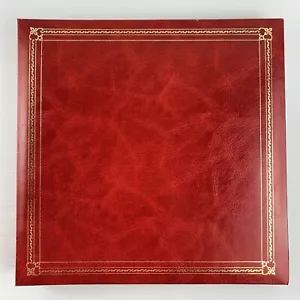 NCL Vintage Photo Album Refillable YR-2005 Red Gold - Picture 1 of 15