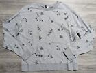 Geteiltes H&M Shirt klein leicht Natur Schmetterlinge grau Pullover Damen