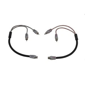 HQRCA1F2M RCA Audio Y Adapter 1 Female 2 Male Jack Splitter 2Pk DS18 - Picture 1 of 4