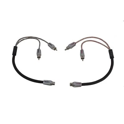 HQRCA1F2M RCA Audio Y Adapter 1 Female 2 Male Jack Splitter 2Pk DS18 - Image 1 of 4