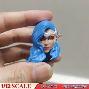 1/12Model DIY Female Elf Girl Solider Head Sculpt F 6" Shf Figma Horsemen Figure - Picture 1 of 4