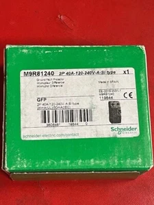 Schneider Electric M9R81240, 2 polos, 40A, 120-240V-A-SI, protector contra fallas a tierra - Imagen 1 de 3