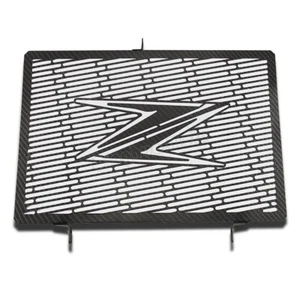 Cubierta protectora de radiador de acero inoxidable para Kawasaki Z750 Z800 Z1000/SX 2012-2016 carbono - Imagen 1 de 3