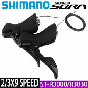 Shimano SORA ST R3000 2X9 Speed Shifter Lever STI Dual Control Road Bike New - Picture 1 of 11