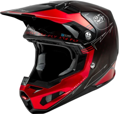 FLY RACING FORMULA S CARBON LEGACY HELMET RED CARBON/BLACK SIZE SMALL - 73-4447S - Image 1 of 4