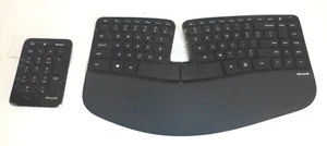 Microsoft Sculpt Ergonomic Keyboard Model: 1559 with Number Pad NO DONGLE READ - Imagen 1 de 9