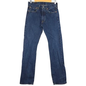 Levi's 501 Jeans Straight Leg Dark Wash Denim Mens Size 32x34 (Fits 32x33) - Picture 1 of 7