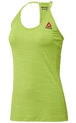New Reebok Workout Vest Tank Top - Green- Ladies Womens, Gym Training Fitness • 10.75€