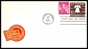 USA BOB - 1965 - 1 1/4 c Auth. NonProfit Org., Scott #s U547 HF AFDCS - Picture 1 of 1