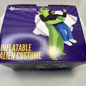 Alien Inflatable Pick Me Up Costume Adult Scary Blow Up Suit Halloween - Picture 1 of 2