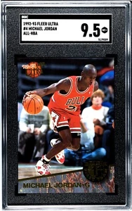 Michael Jordan basketball card graded SGC 9.5 Gem Mint - 1992 Ultra All-NBA SP - Picture 1 of 2