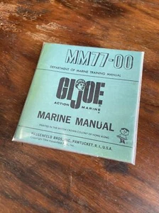 ONE 1964 GI JOE Action MARINE Trainingshandbuch Hassenfeld Bros MM77-00 grün - Bild 1 von 2