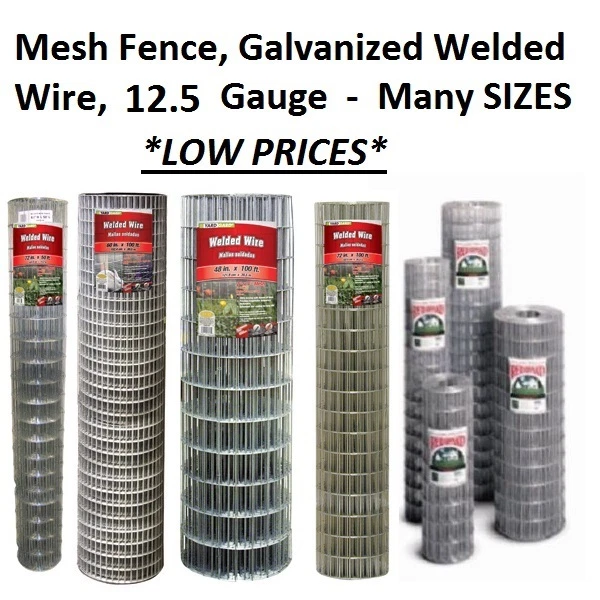 MUCHOS TAMAÑOS Y OPCIONES - Valla de jaula de malla de alambre soldado galvanizado calibre 12,5 Foto 1 de 1