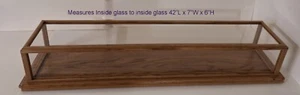 Display Case Wood/Acrylic Glass inside measures 42" L x 7"W x 6"H #PP24019 - Picture 1 of 9