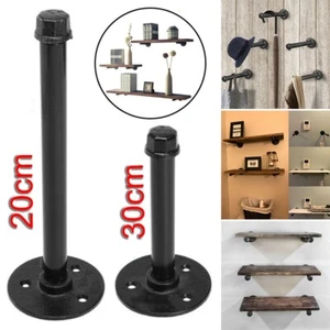 Wall Storage Book Pipe Shelf Brackets Closet Dresser Shelves Display Organizer - Picture 1 of 30