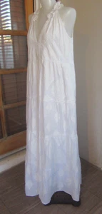 Lola Australia White Maxi Dress w/ Beautiful Detailing S - Picture 1 of 11