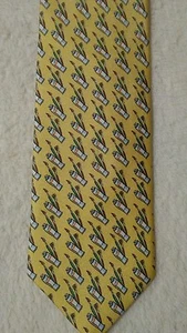 Fabris Venezia Yellow Silk Artist Tie Art/Brushes/Paint - Picture 1 of 4