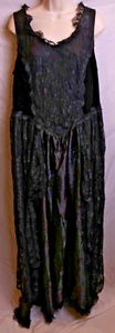 Women's Belle Pogue Black Lace Maxi Dress Size XL - Picture 1 of 4