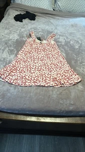 wild fable White Dress With Red Heart Print - Picture 1 of 3