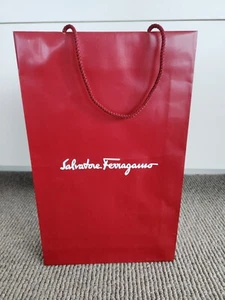 Salvatore Ferragamo Gift Paper Shopping Bag - Slim Medium - w43 x h27 x d7cm - Picture 1 of 5