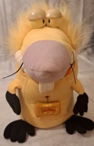 Vintage 1998 Angry Beavers Working Chattering Norbert Nickelodeon 9" Plüschtier - Bild 1 von 3