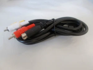 RCA AV Cable - 6 Ft - Compatible with Sega Genesis 2, 3, CDX & 32X by Old Skool - Picture 1 of 1