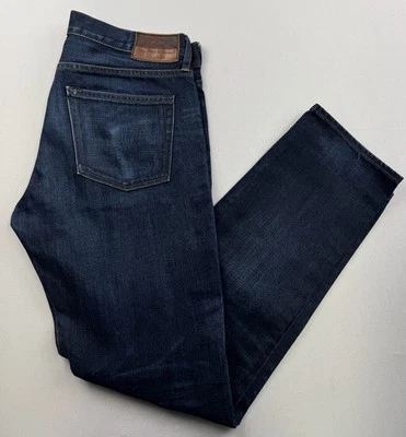 J. Crew 484 Dark Wash Jeans Size 33x32 Japanese Kaihara Denim - Image 1 of 4