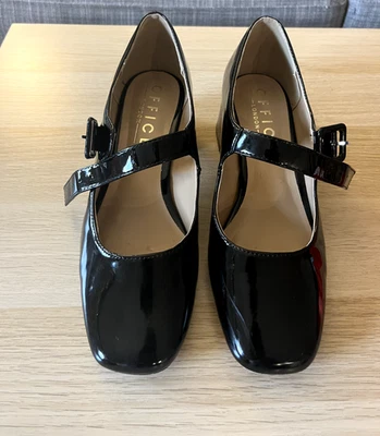 Zapatos OFICINA London Mary Jane charol negro talla 40/US 9 Foto 1 de 4